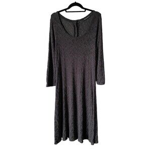 Vintage Cut Loose Long Sleeve Knit Dress